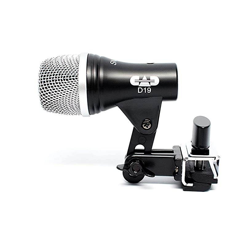 Stage7 Premium 7-Piece Drum Instrument Mic Pack with Vinyl Carrying Case + 7 On Stage Microphones Cables, 20 Feet