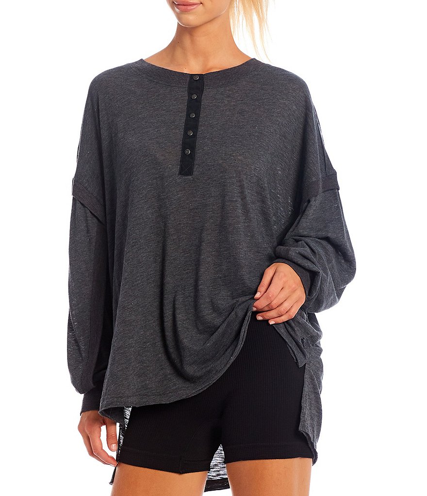 Marc New York Short Sleeve Tie-Dye Jewel Neck Tee