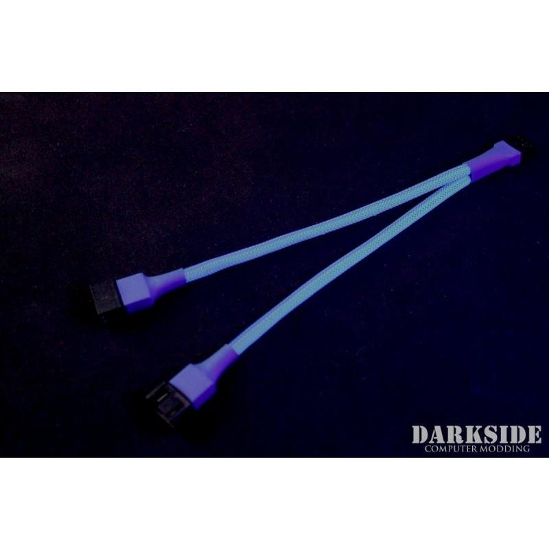 Darkside 4-Pin Dual Fan Power Y-Cable Splitter - Dark Blue UV (DS-0475)