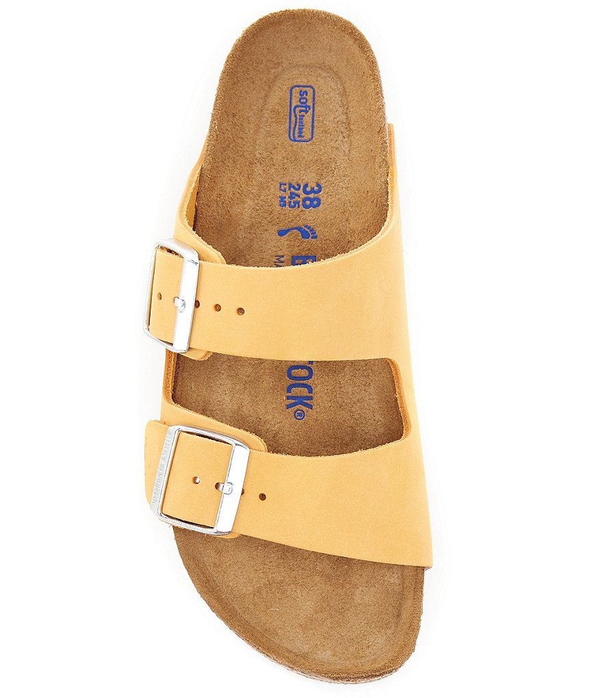 Birkenstock Women's Arizona Soft Footbed Nubuck Suede Double Buckle Sandals