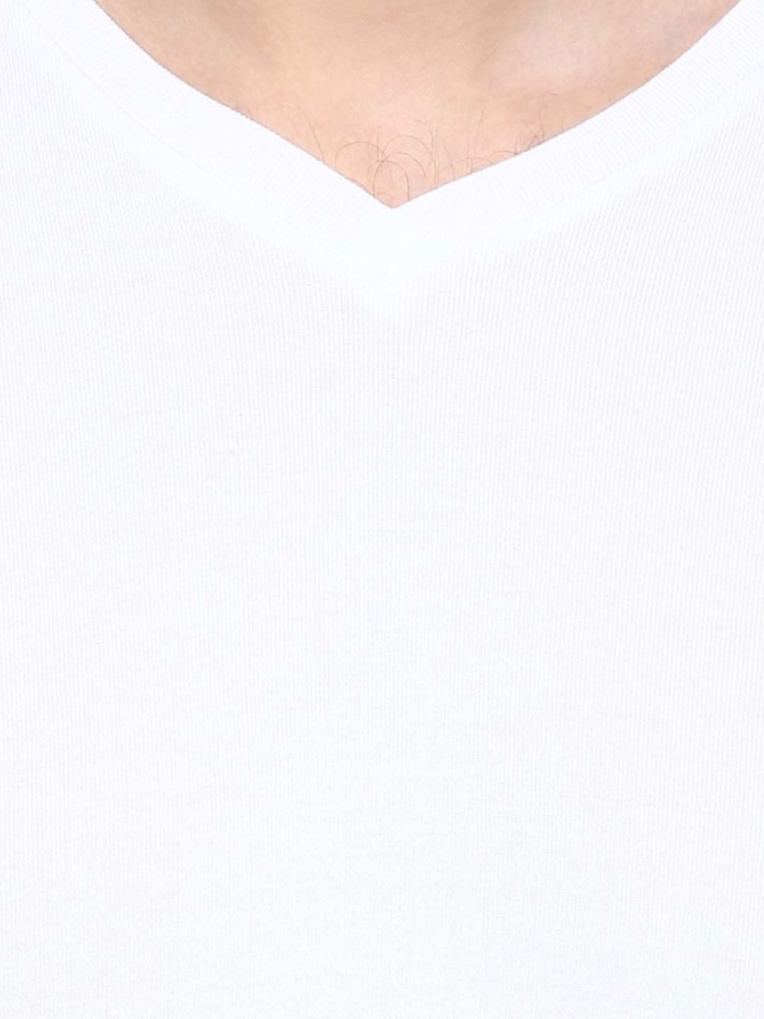 BOSSINI White Cotton Regular Fit T-Shirt