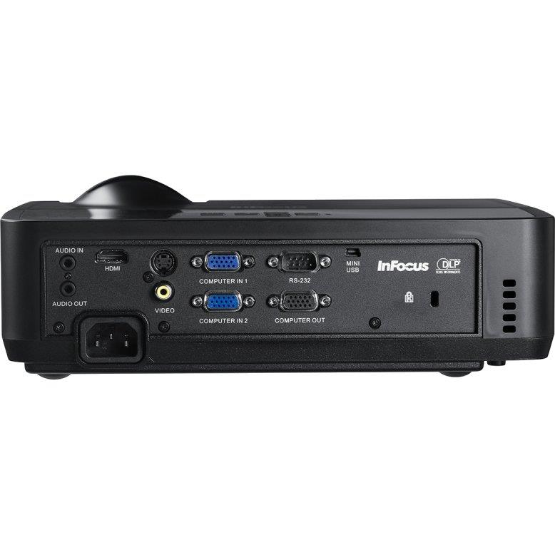 InFocus IN122A 800 x 600 SVGA 3500 Lumens, Contrast Ratio 15000:1, HDMI Connections, 2W Speaker, Instant on/off, DLP 3D Ready Projector