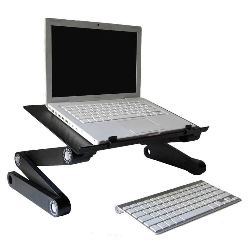 Workez Professional Adjustable Laptop Stand & Lap Desk Black - Uncaged Ergonomics