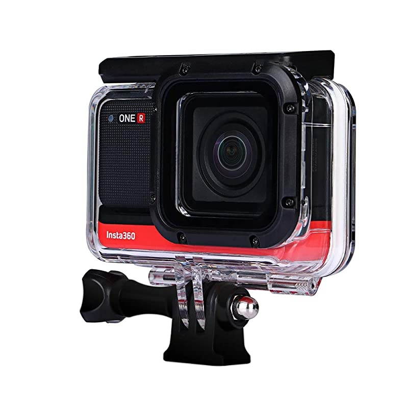 Housing Case for Insta360 ONE R 4K Wide Angle Mod Underwater Diving Protective Shell 60M196FT with Bracket Accessories