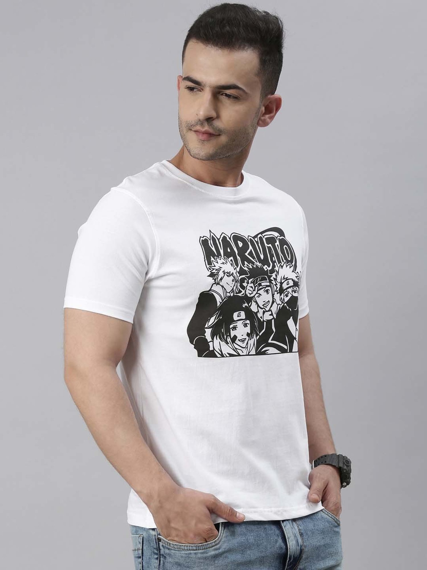 Bushirt White Cotton Crew T-Shirt