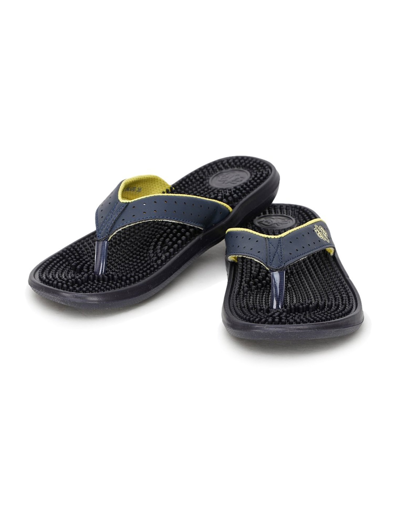Aha by Liberty Women's Navy & Yellow Flip Flops