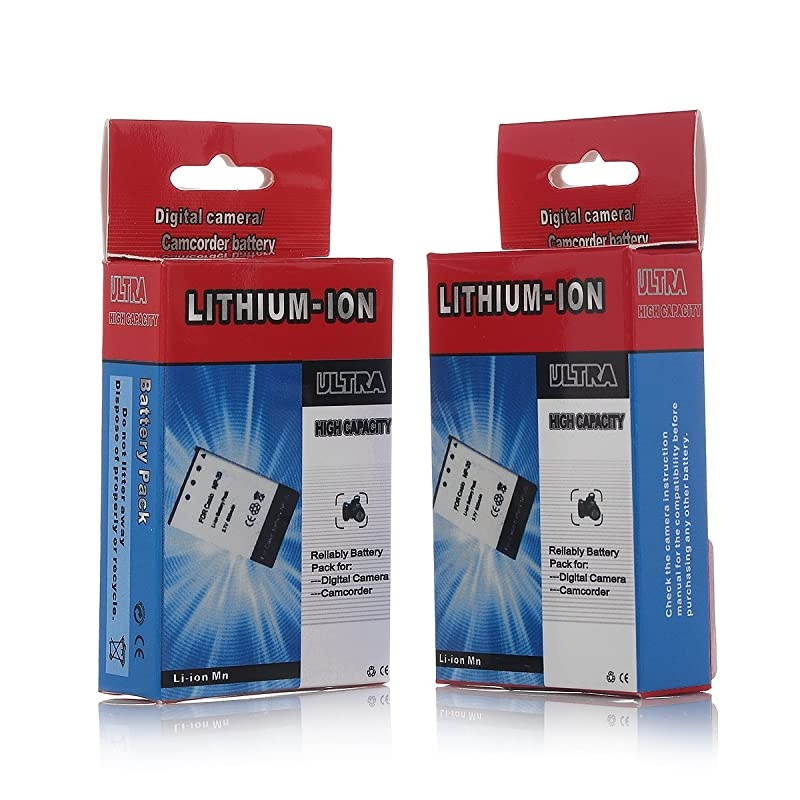 2 x EN-EL5 Replacement Nikon Battery Compatible with Nikon CoolPix 3700, 4200, 5200, 5900, 7900, P3, P4, P80, P90, P100, P500, P510, P520, P530, P5000, P5100, P6000, S10