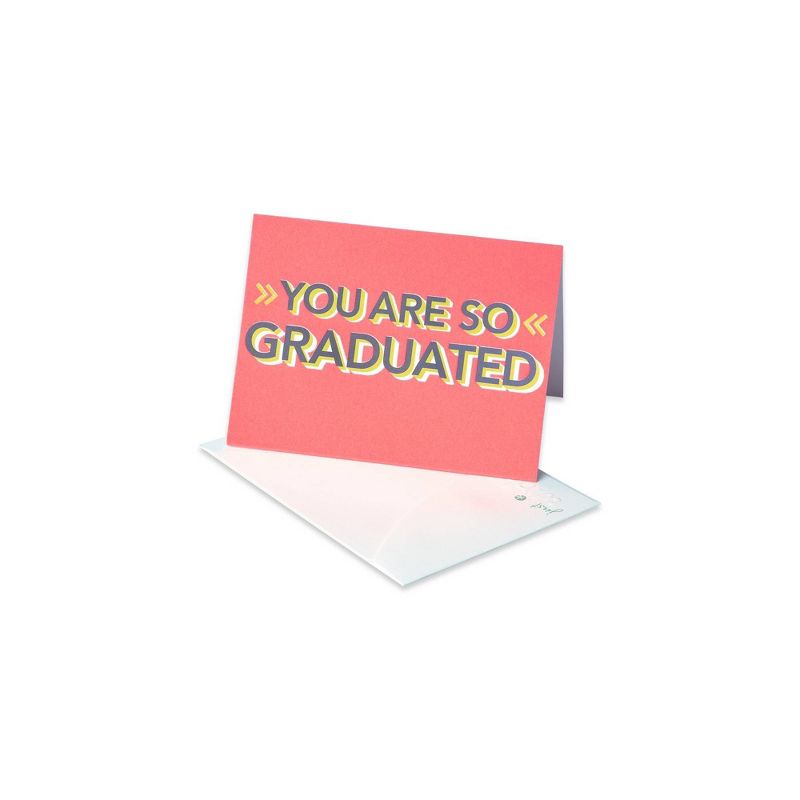 "So Graduated" Graduation Card Pink
