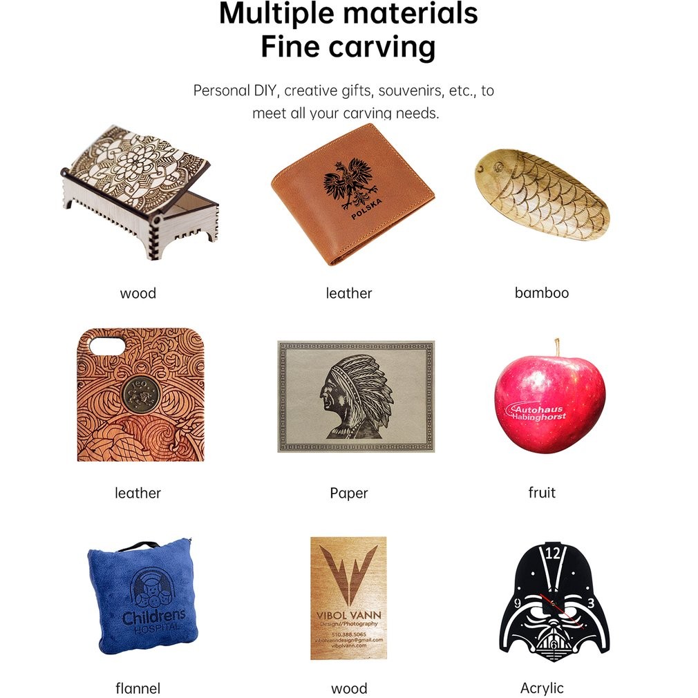 Laser Master - 450mm 30W CNC Engraving Cutting Machine - DIY Laser Marking for Metal - Eye Protection - Precise Fixed Focus Marker For Metal Vinyl Wood