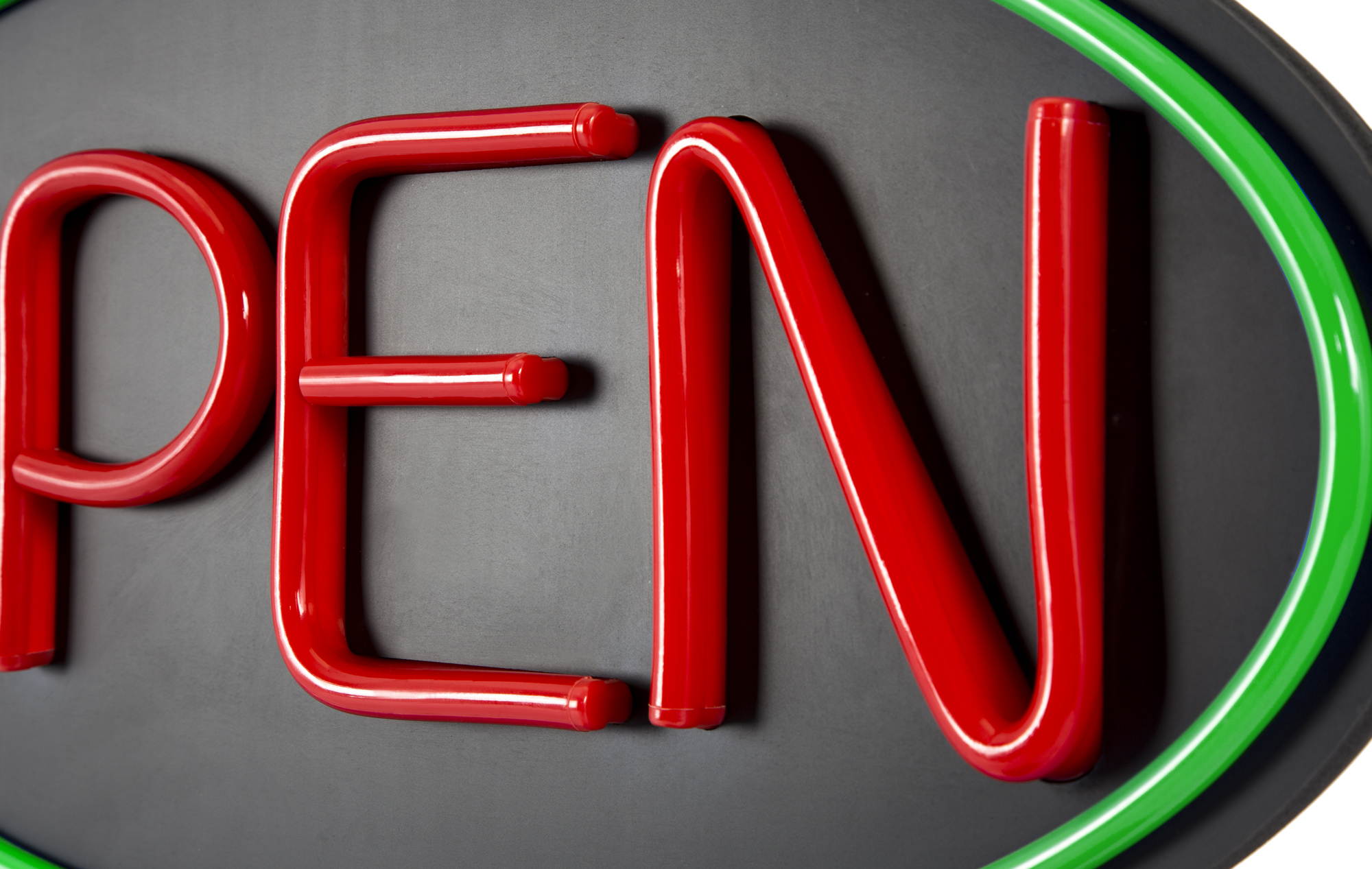 JUMBO LED Open Sign With Remote! Very Bright! BD32-1 (32x16) Red & Green