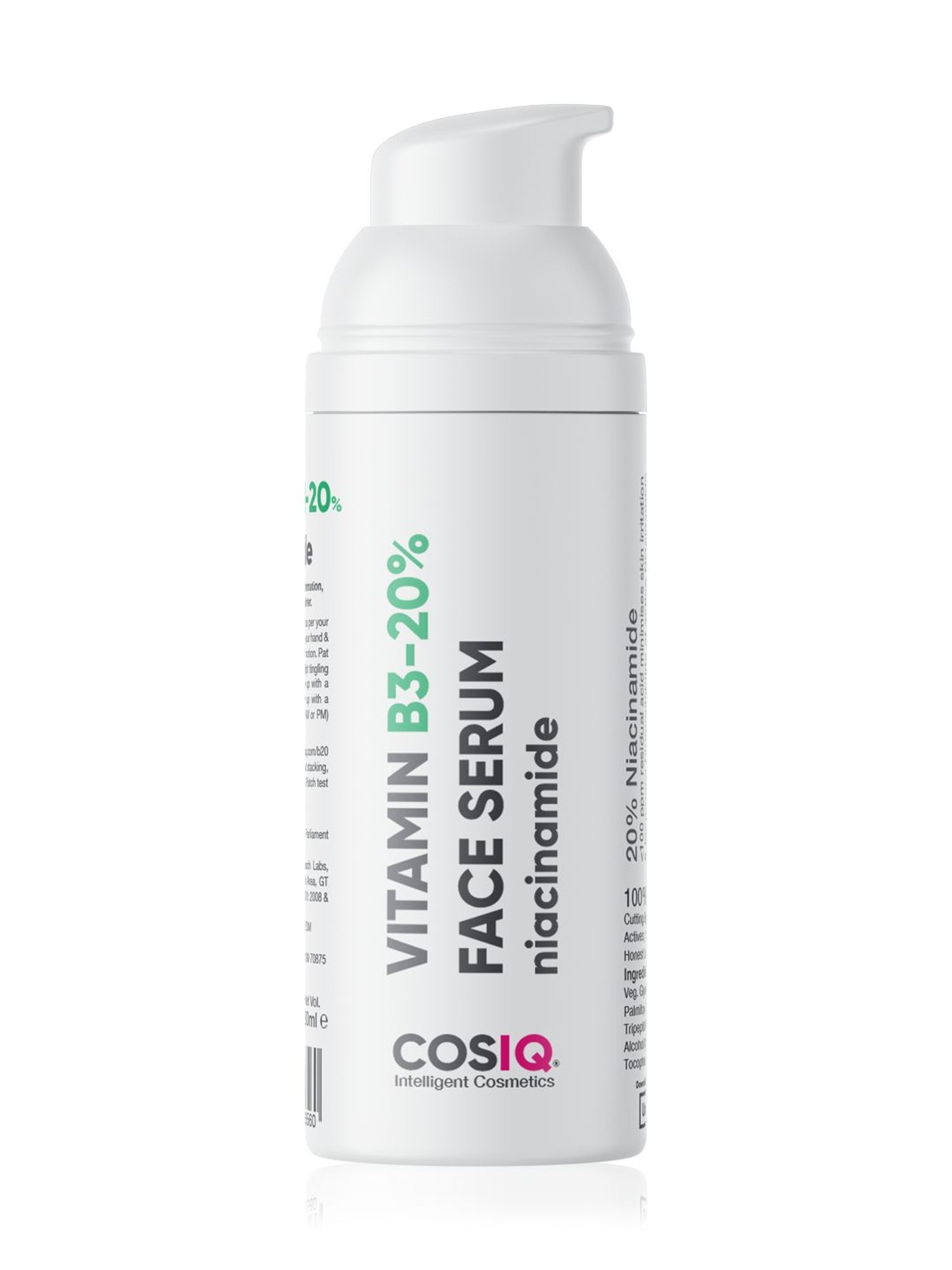 CosIQ Niacinamide Vitamin B3-20% Face Serum - 30 ml