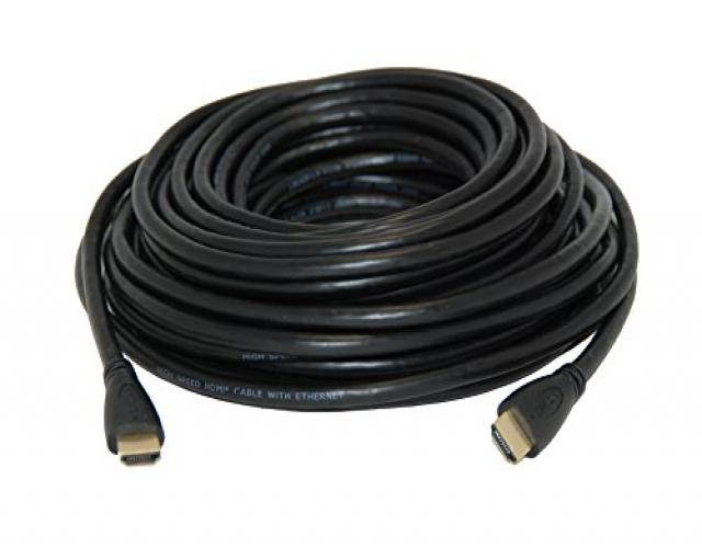 25 FT HDMI Cable - High Performance Image & Audio cable for Blu-ray, 3D, DVD, PS3, HDTV, XBOX, LCD HD TV (Black)