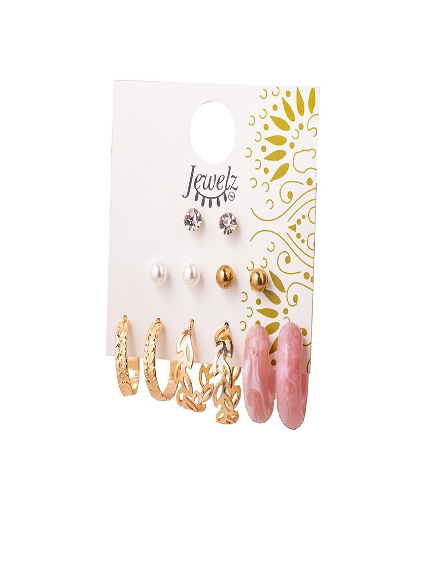 Jewelz Premium Collection Earrings for Girls & Women Pack of 6