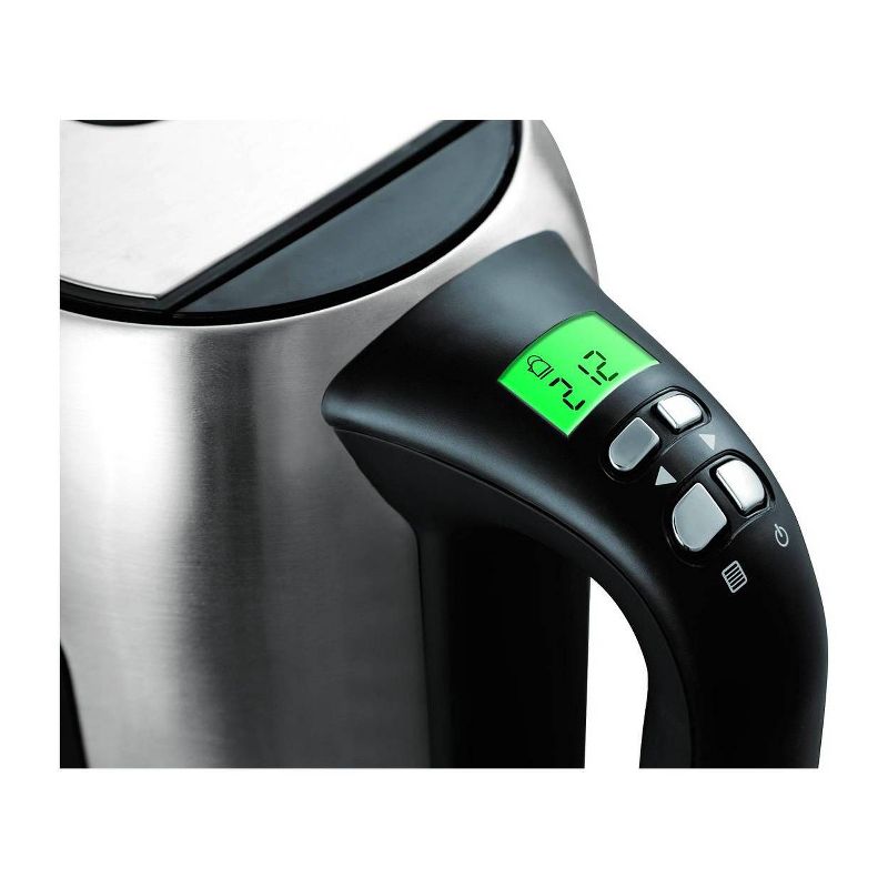 MegaChef 1.7L Electric Tea Kettle - Silver