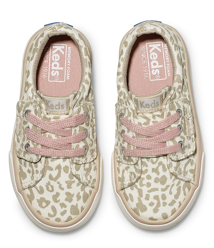 Keds Girls' Jumpkick Jr Leopard Print Sneakers (Toddler)