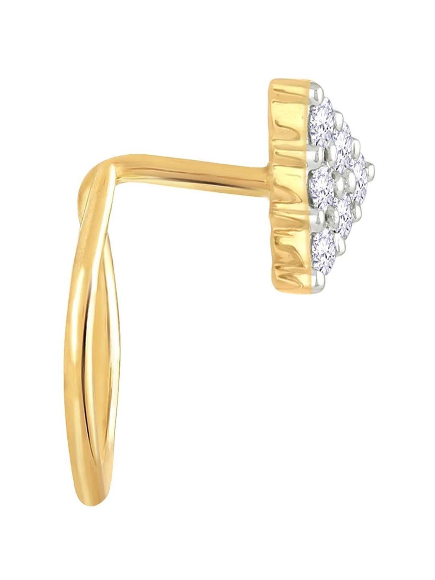 Malabar Gold and Diamonds 18 kt Gold & Diamond Nosepin