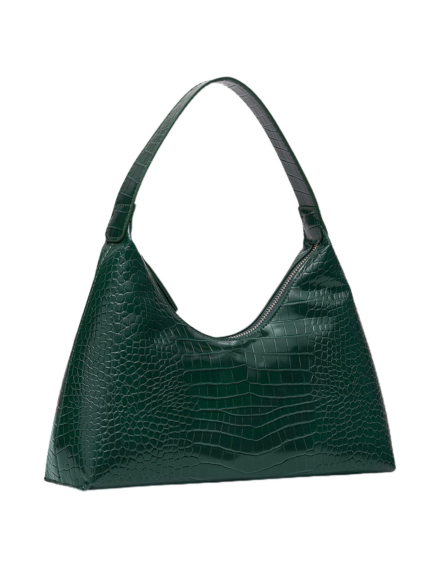 Miraggio Green Animal Effect Medium Hobo Shoulderbag