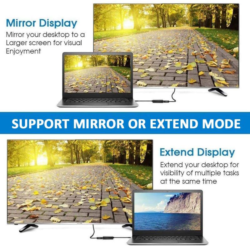 USB to VGA Adapter,Updated USB 3.0 to VGA Adapter Multi-Display Video Converter Compatible with PC Laptop Windows 7/8/8.1/10,Desktop, Laptop, PC, Monitor, Projector, HDTV