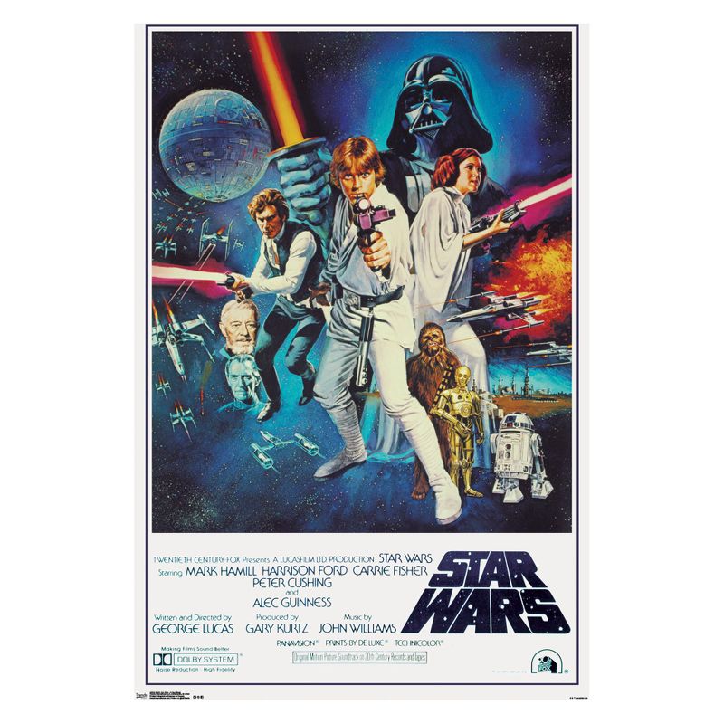 24X36 Star Wars - V One Sheet Framed Poster Trends International