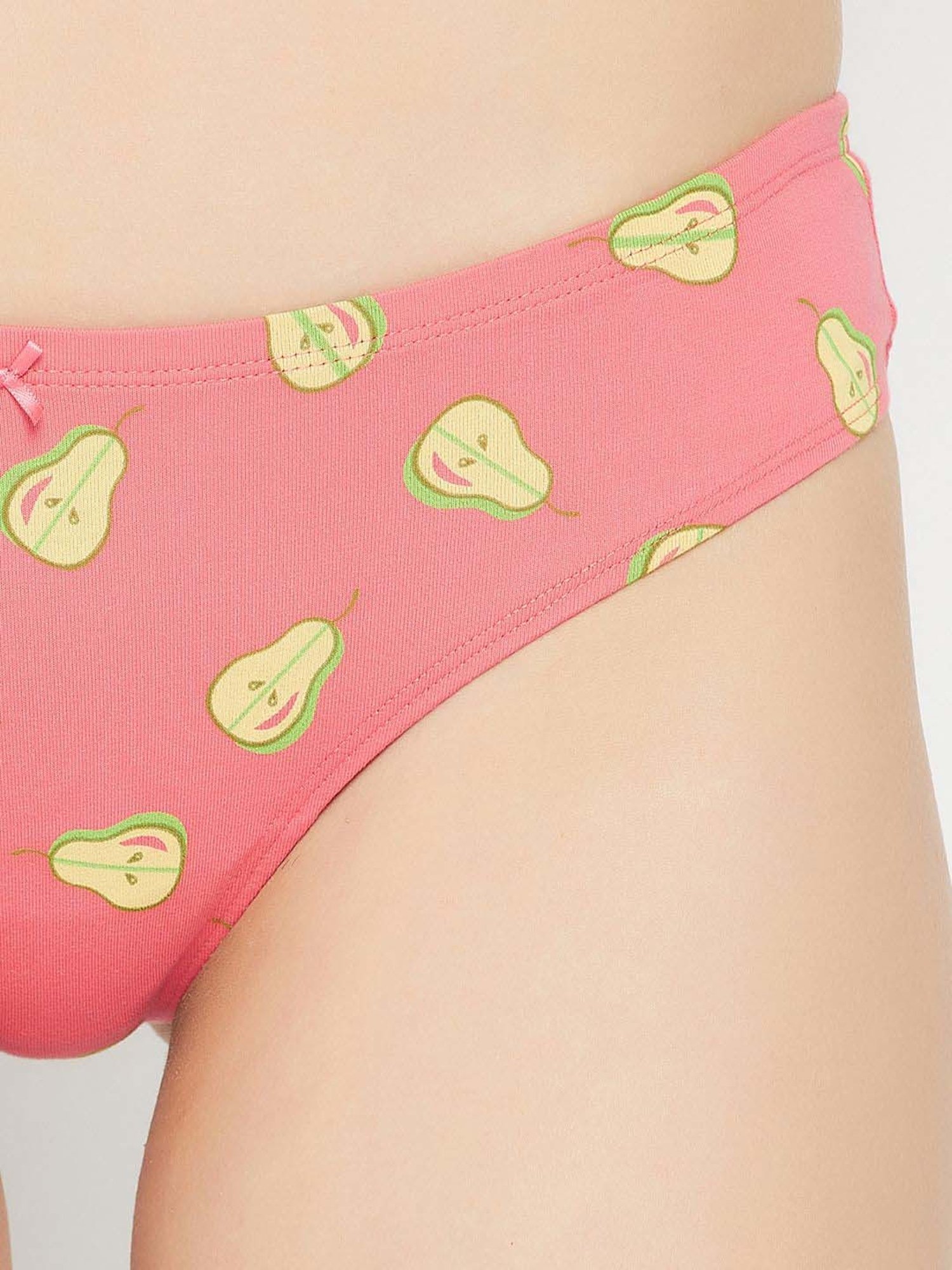 Clovia Purple & Pink Cotton Printed Hipster Panty - Pack Of 5