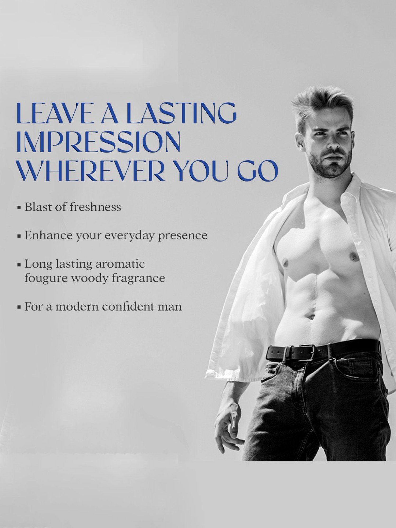 NISARA Blue Seduction Eau de Parfum for Men - 100 ml