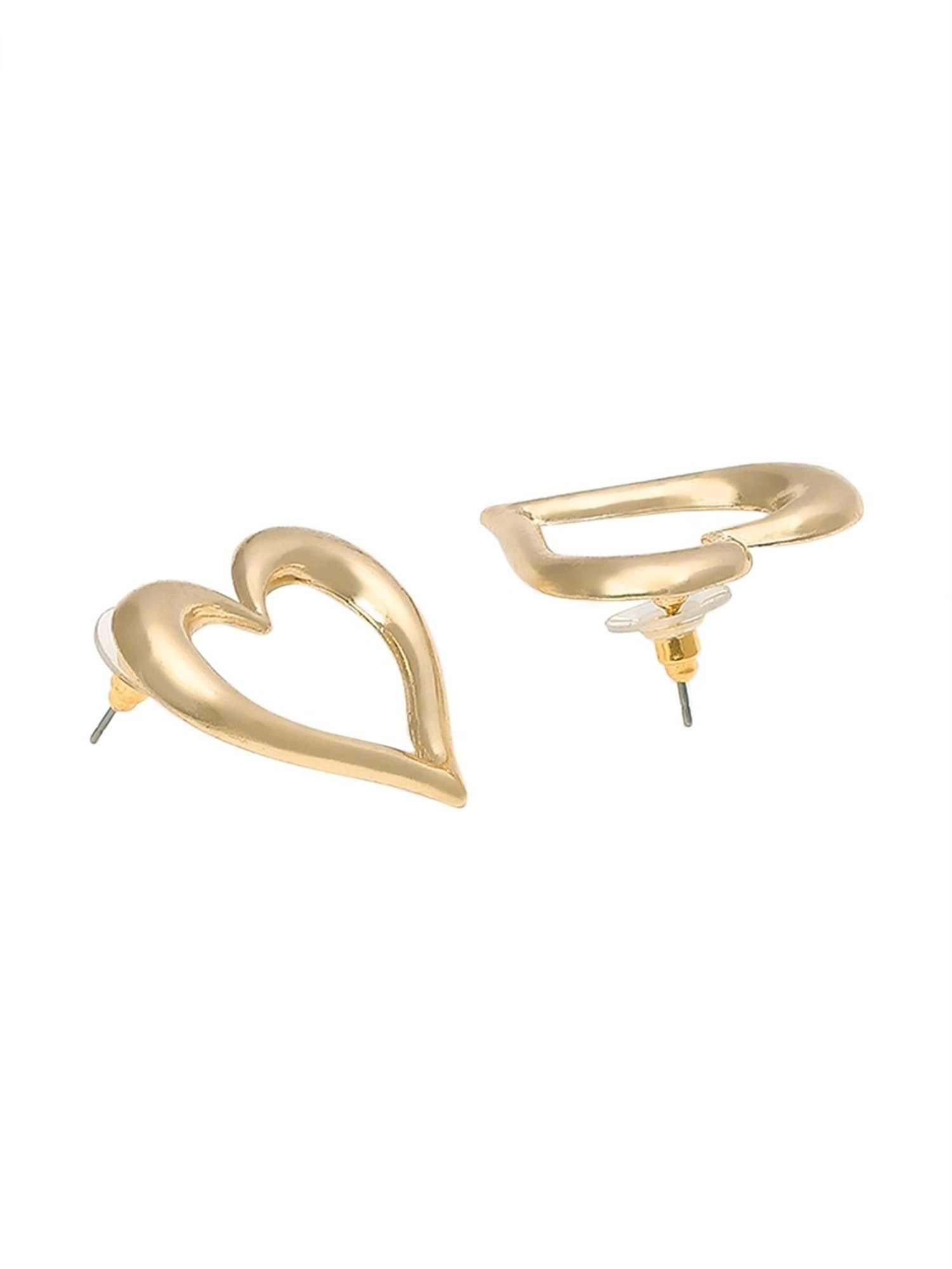 OOMPH Gold Bold Look Stud Earrings Pack of 2