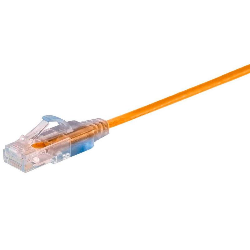 Monoprice Cat6A Ethernet Network Patch Cable - 25 Feet - Yellow | 10-Pack, 10G - SlimRun Series