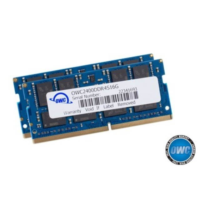 OWC 32GB (2 x 16GB) 2400MHZ DDR4 SO-DIMM PC4-19200 Memory Upgrade For 2017 iMac 27 inch with Retina 5K display