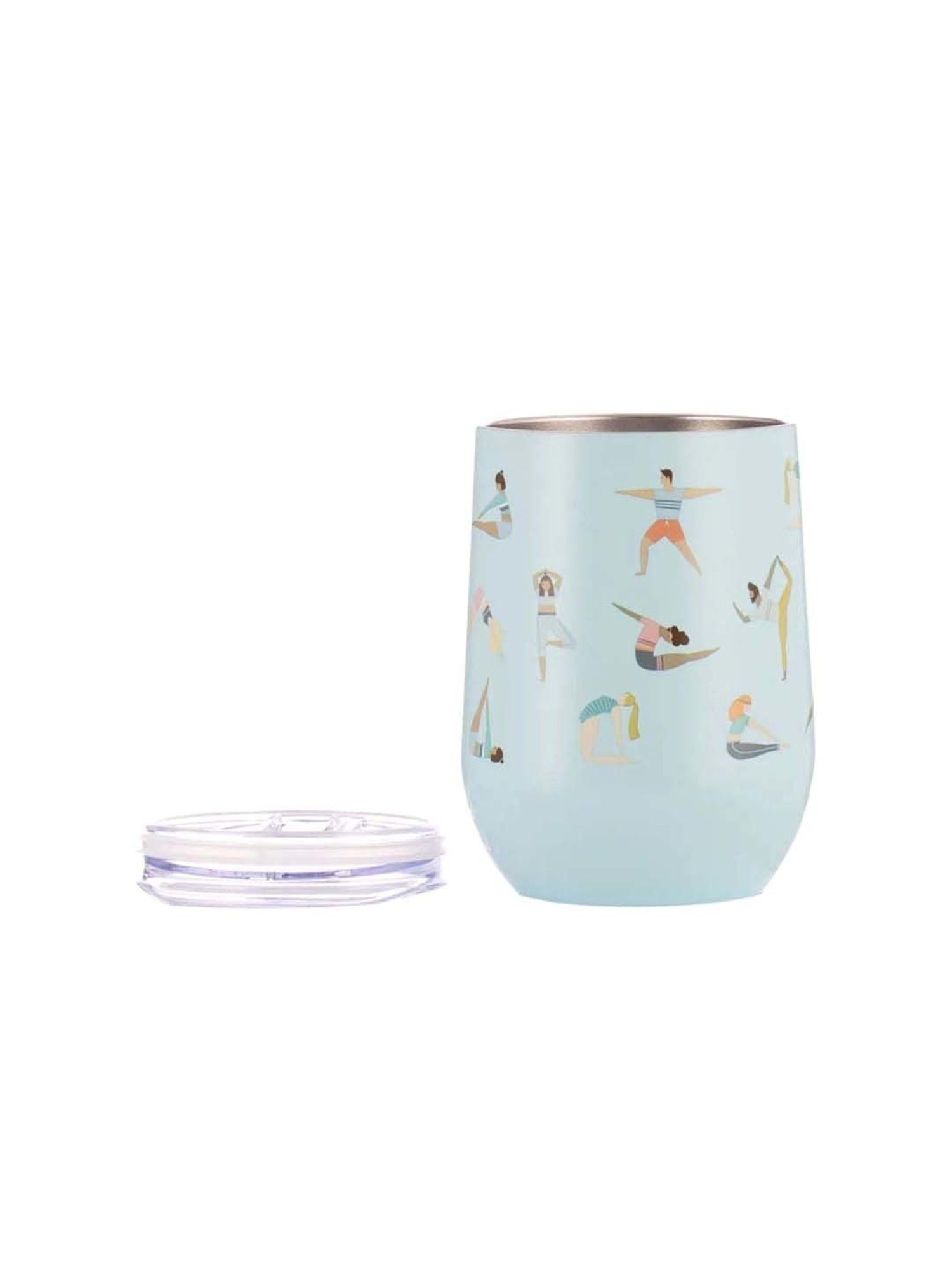 Melbify Roll Sip Transparent Cocktail Glass with straw 250ml - Set of 2