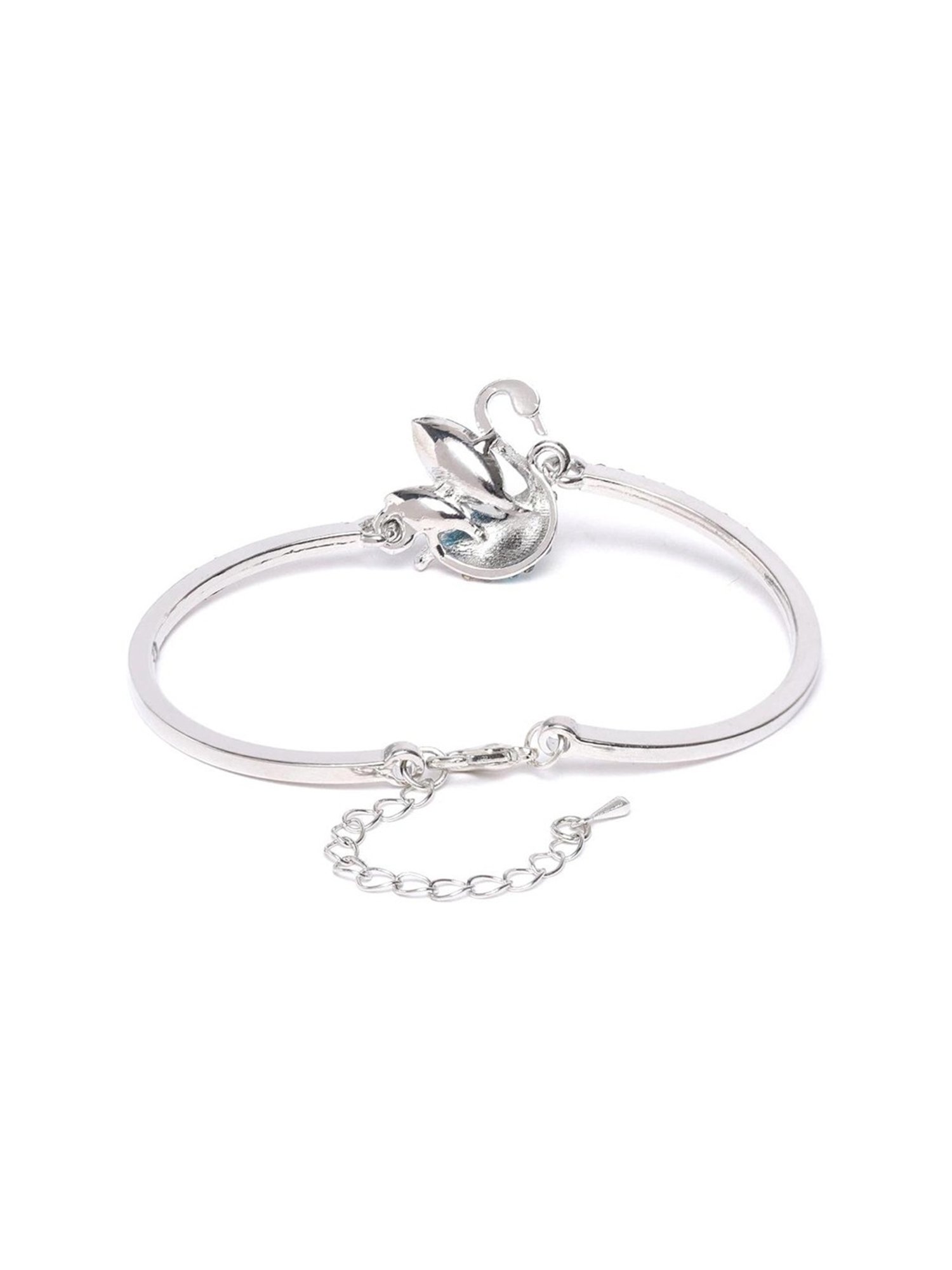 YouBella Artificial Jewellery Multicolour Crystal Flexible fit Bracelet