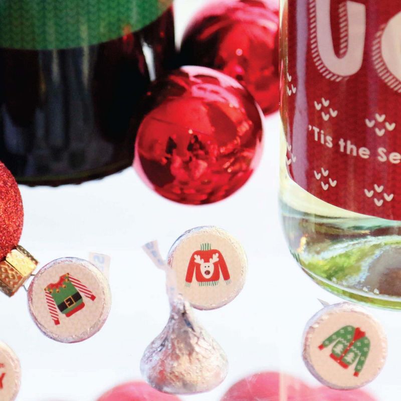 Big Dot of Happiness 40th Milestone Birthday - Mini Wine and Champagne Bottle Label Stickers - Birthday Party Favor Gift for Women and Men - Set of 16