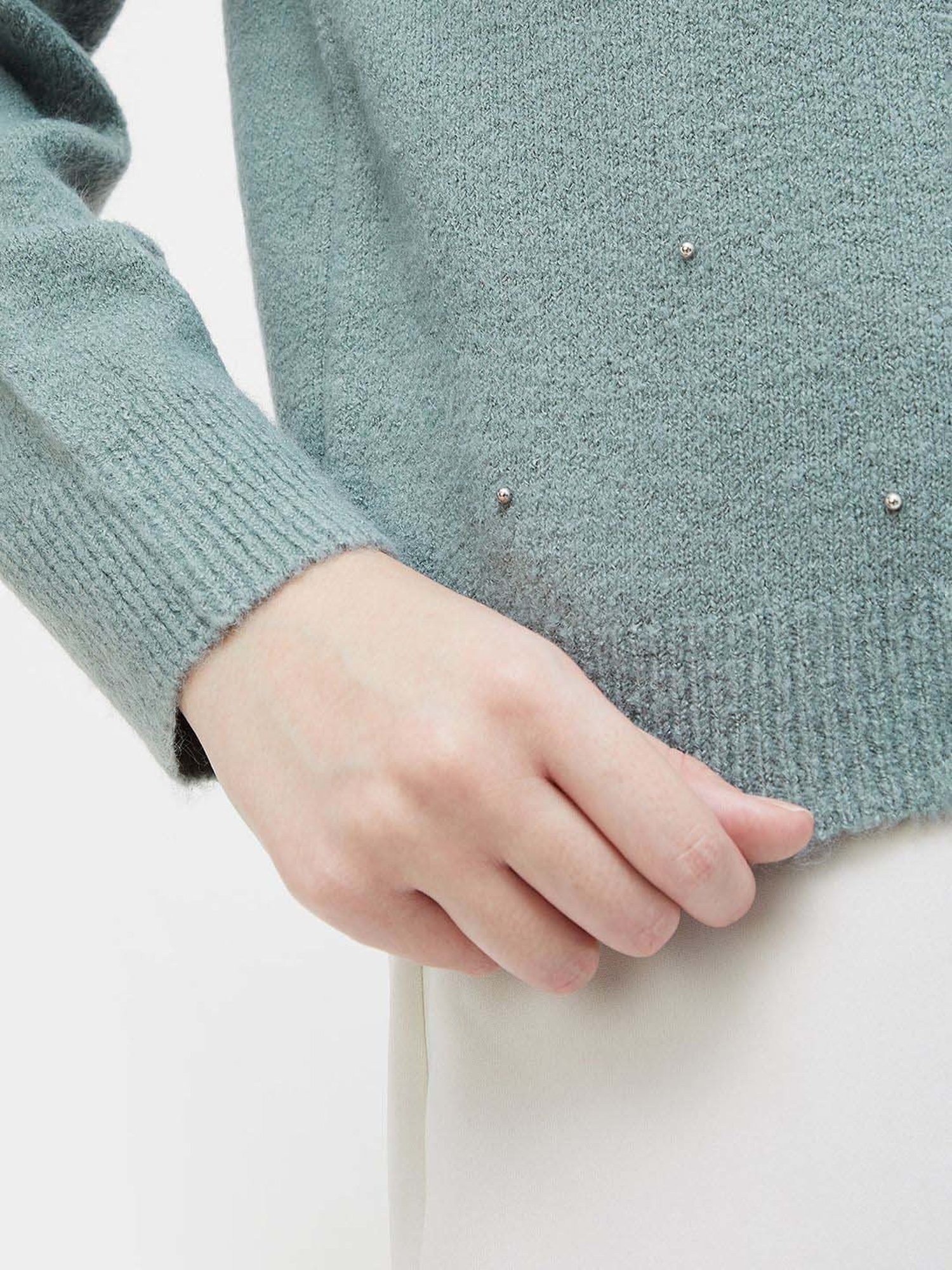 Code by Lifestyle Blue Embellished Sweater