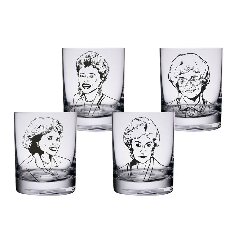 The Golden Girls 10oz 4pk Quotes Glasses Set