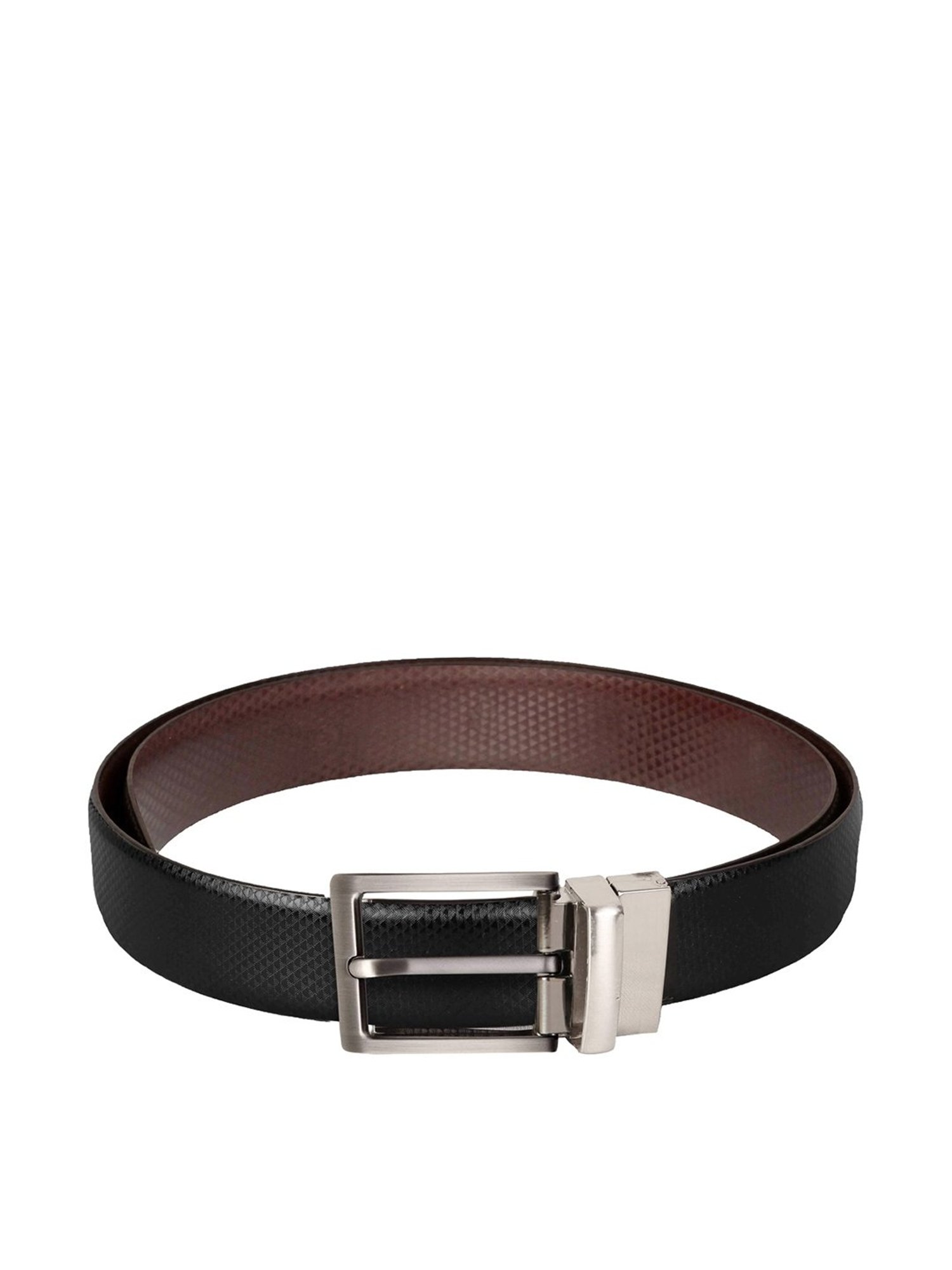 SCHARF Black Leather Set of Waist Belt and Wallet for Men