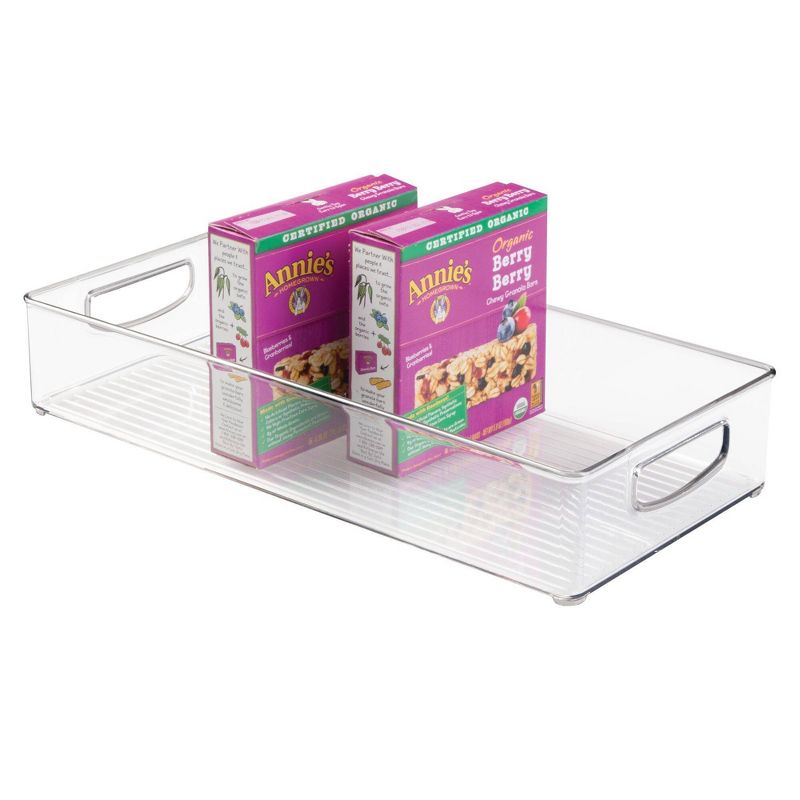 iDESIGN 16"x8"x3" 4pk Kitchen Binz Set Clear