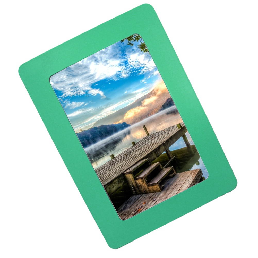 Colorful Photo Frame Strong Magnetic Picture Frame Refrigerator Photo Frame 6 Inch(Purple)