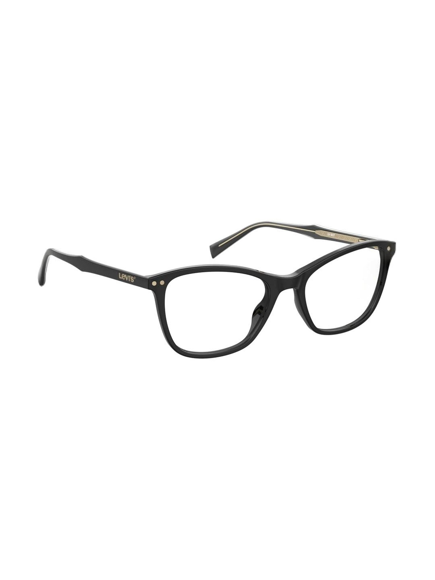 Levi's Black Rectangular Eye Frames for Women