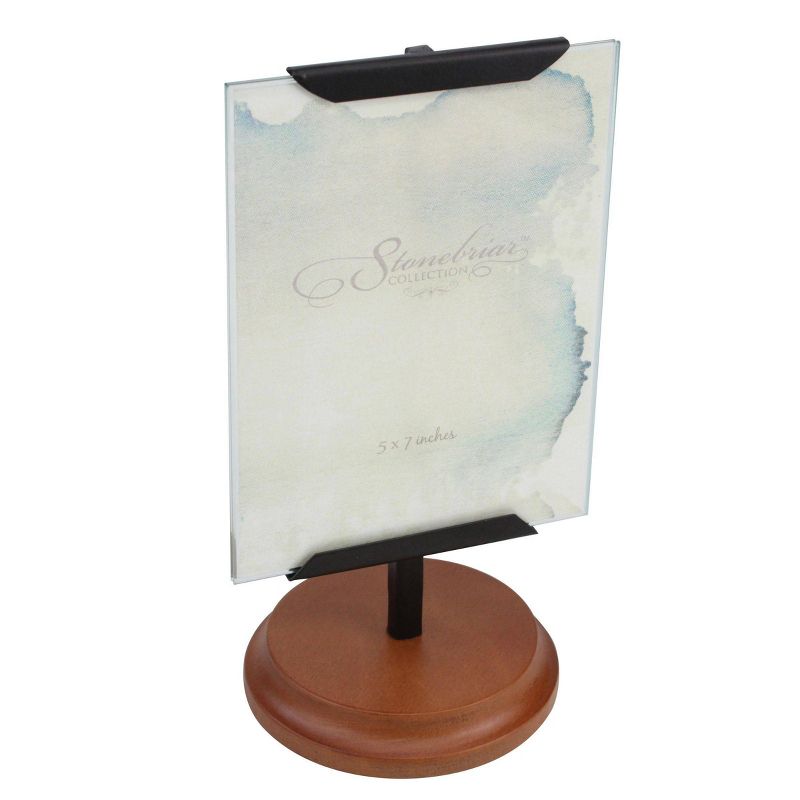 Photo Stand with Wooden Base Single Frame - Stonebriar Collection