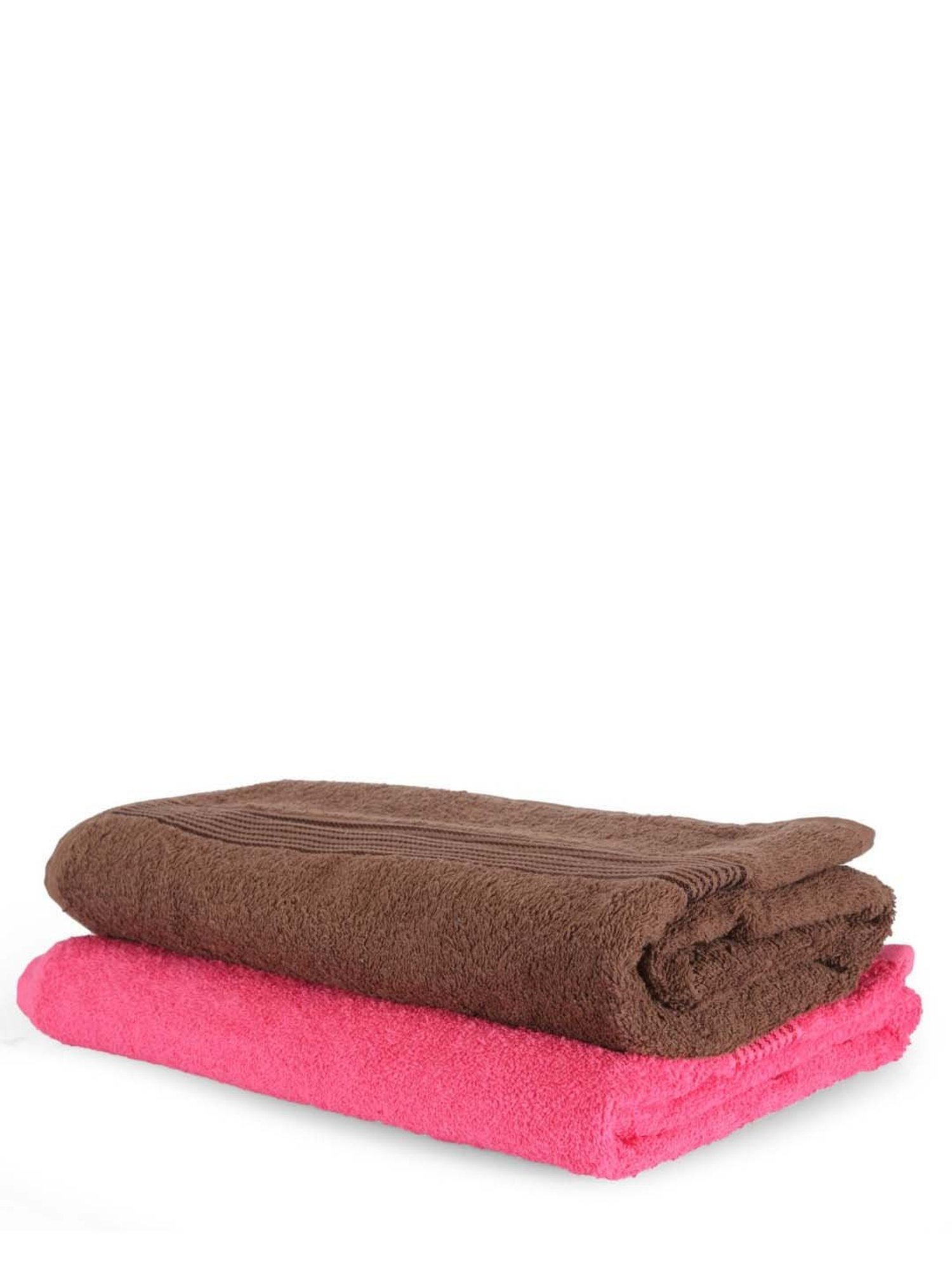 LORENA 100% Cotton Super-Soft Terry Towels -2pc Bath Towel (d`ross) solid-multi