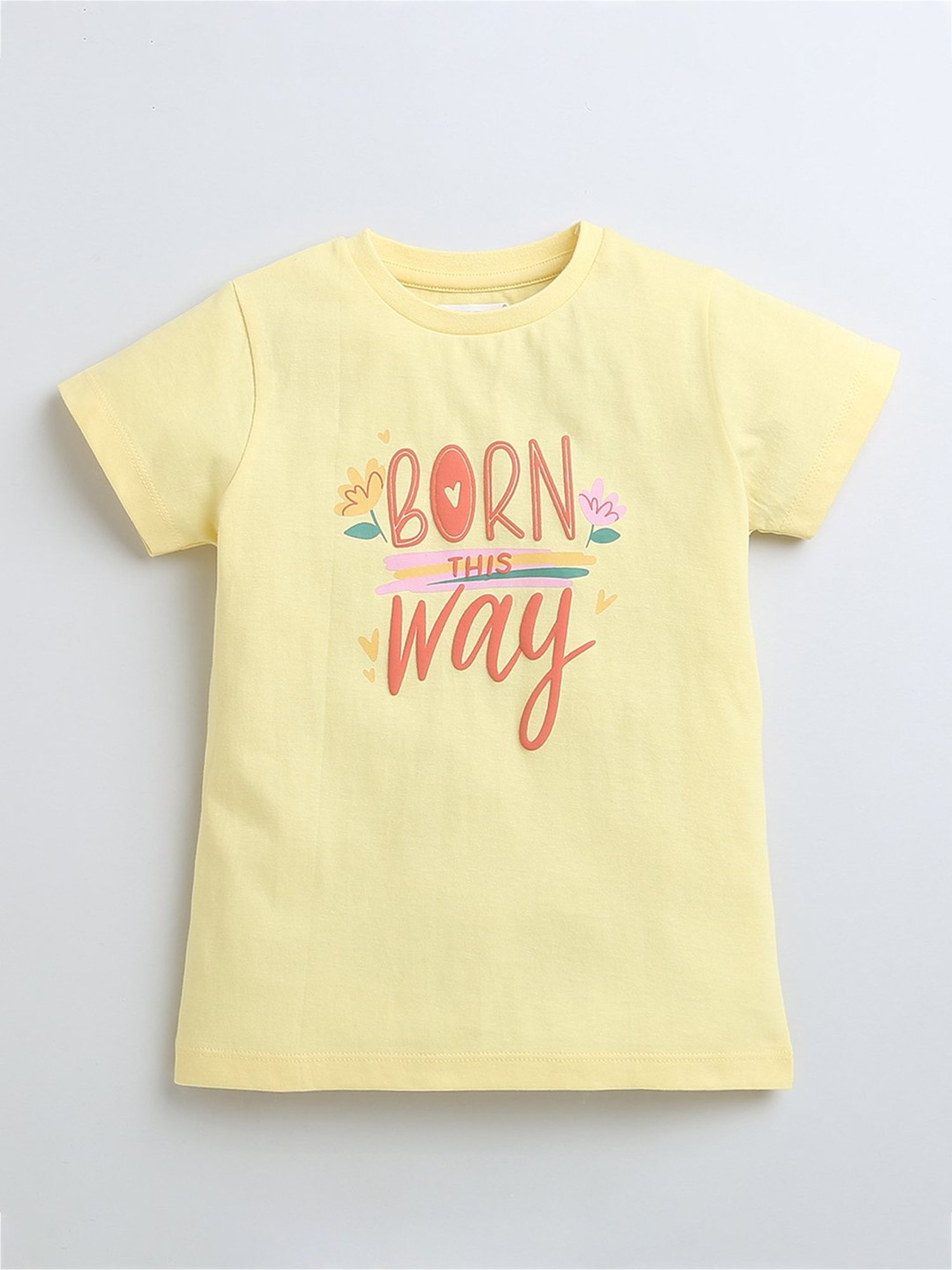 Bumzee Kids Multicolor Printed T-Shirt with Capri