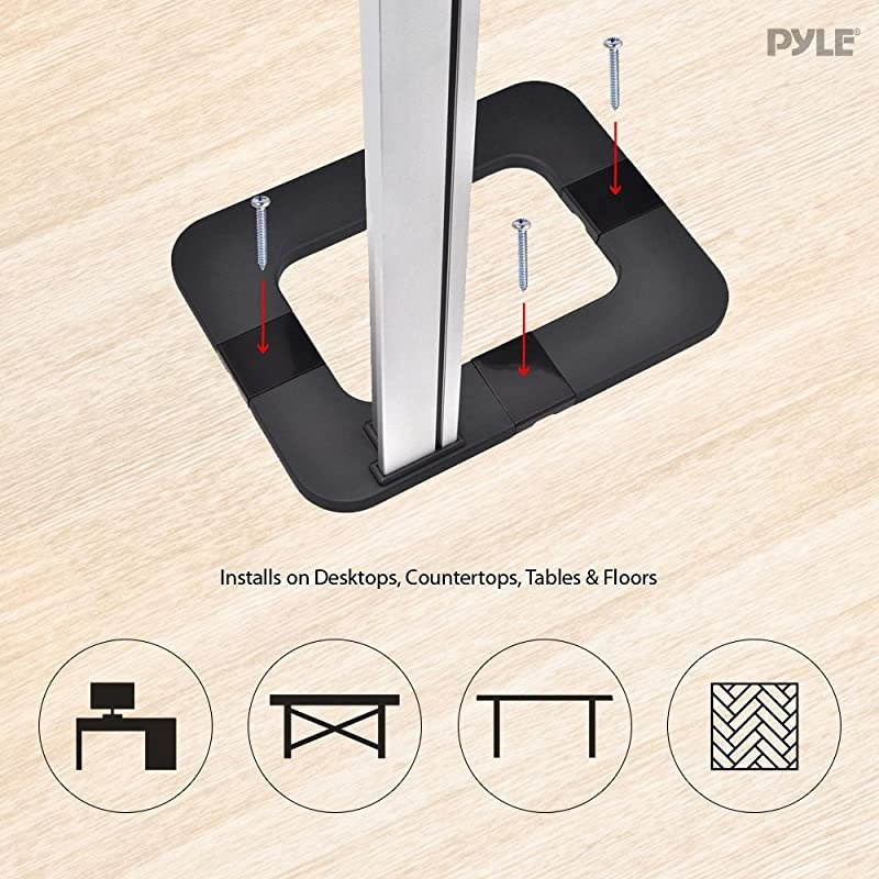 AntiTheft Tablet Security Stand Kiosk Floor Standing Mount Tablet Case Holder w Lock Adjustable Clamp Arm Internal Cable Routing For iPad 2 3 4 Samsung Android Tablets  PSPADLK38