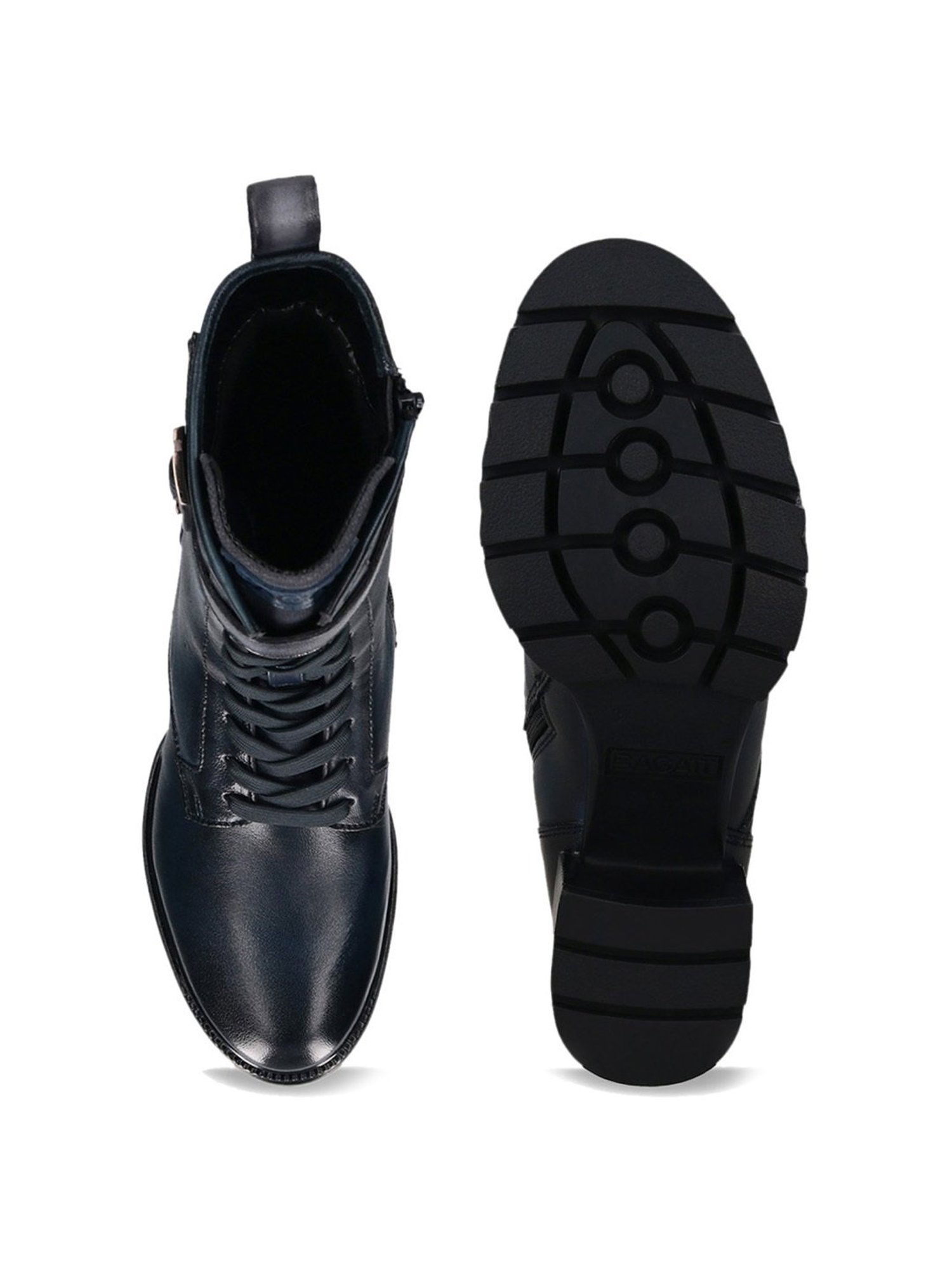 BAGATT Women's Yamila Dark Blue Derby Boots