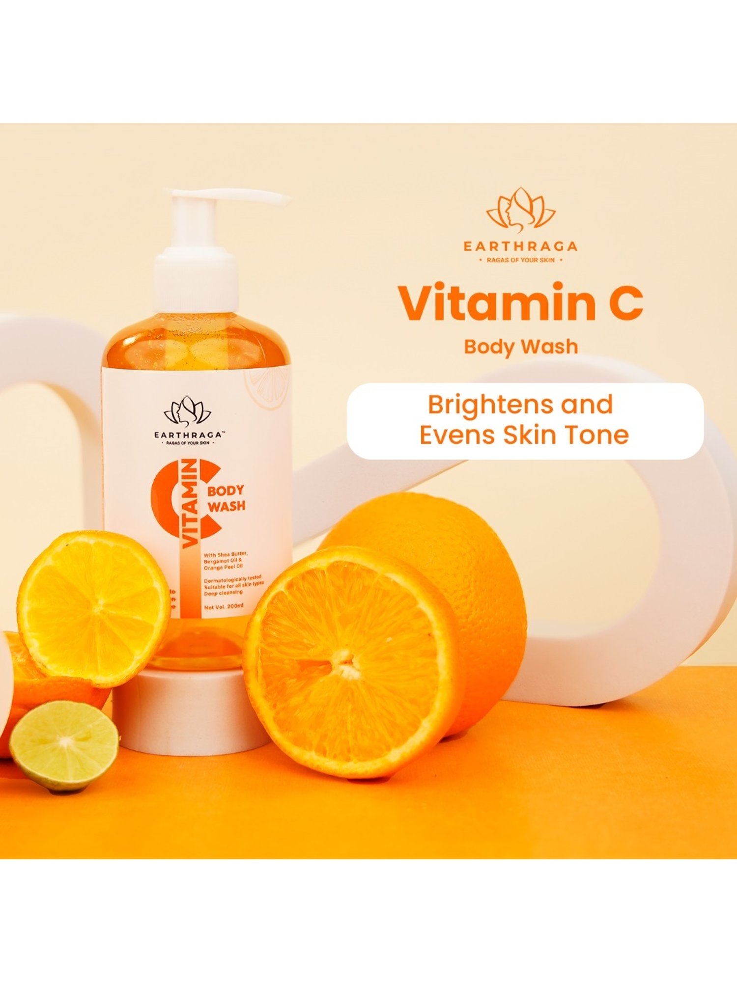 Earthraga Vitamin C Body Wash - 200 ml