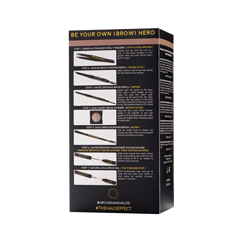 Arches & Halos Ultimate Brow Hero Kit Light - 7pc