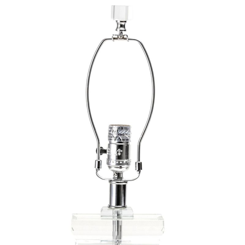 nuLOOM Toledo 25" Crystal Table Lamp Lighting - Clear 25" H x 9" W x 15" D