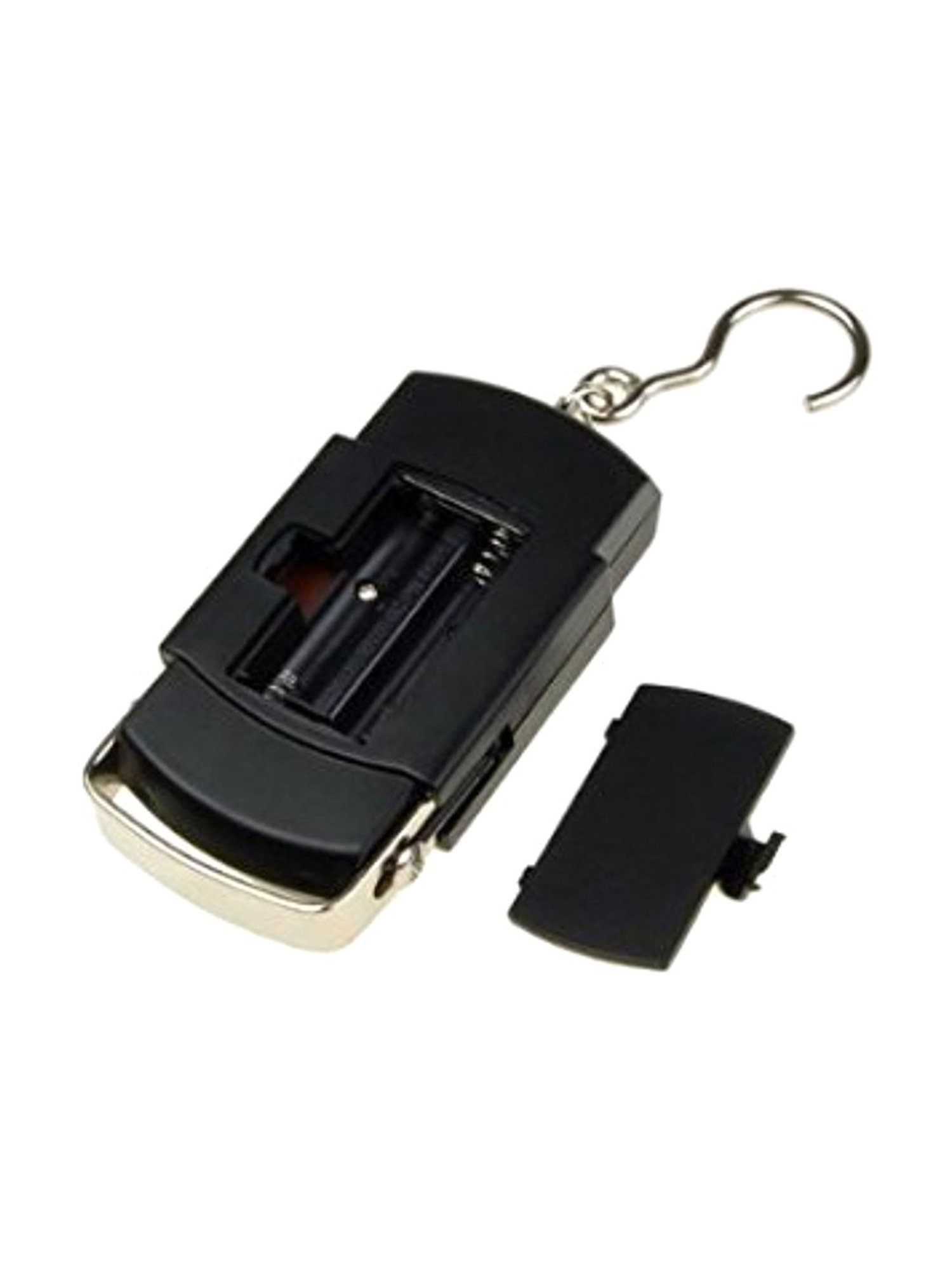 MCP Plastic Digital Hanging 110 lbs x 0.02 lb Portable Travel Luggage Scale, 50 kg x 5 g (Black)