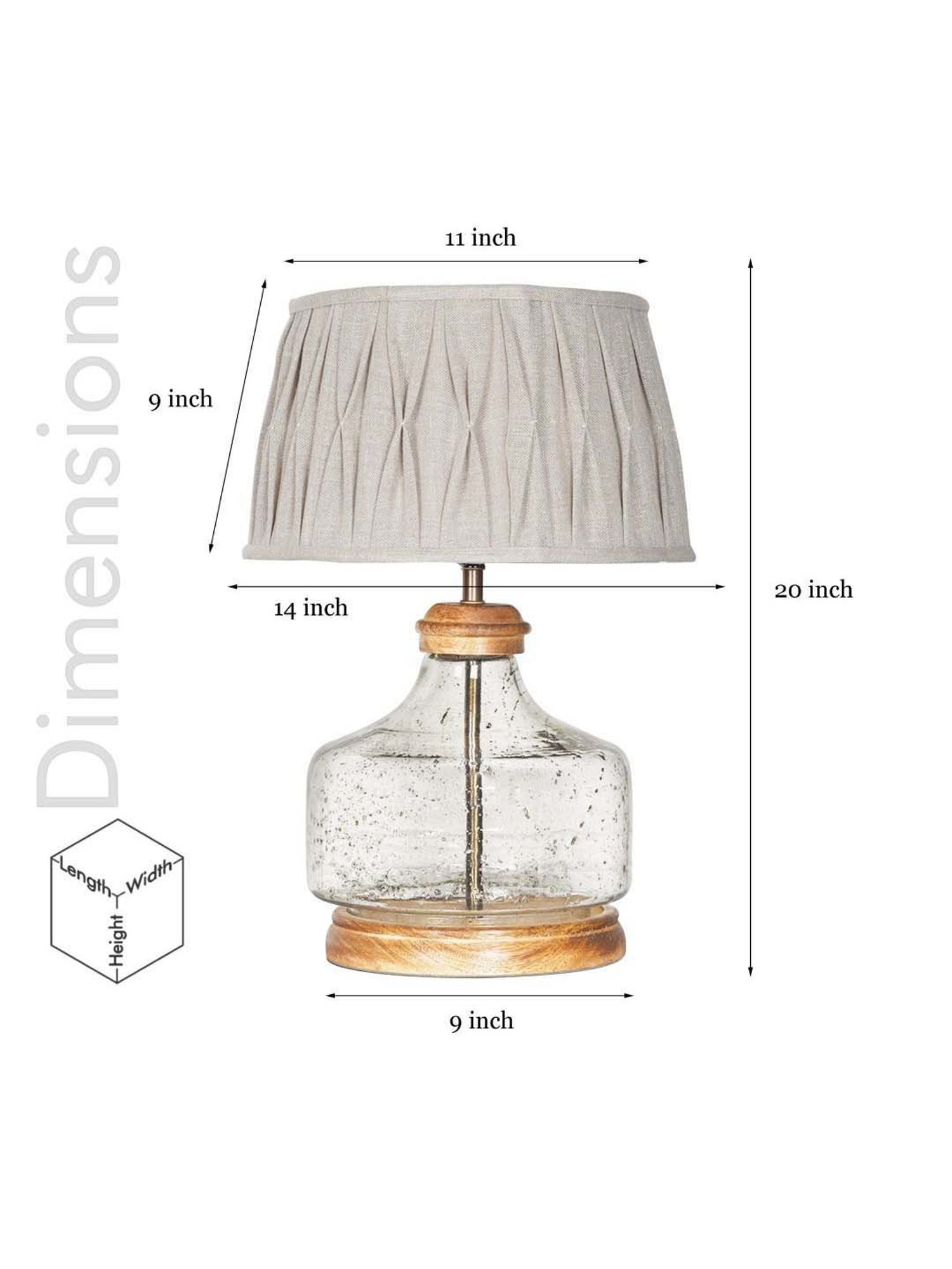 DecorativeRay Red PVC Study Table Lamp - Set of 1