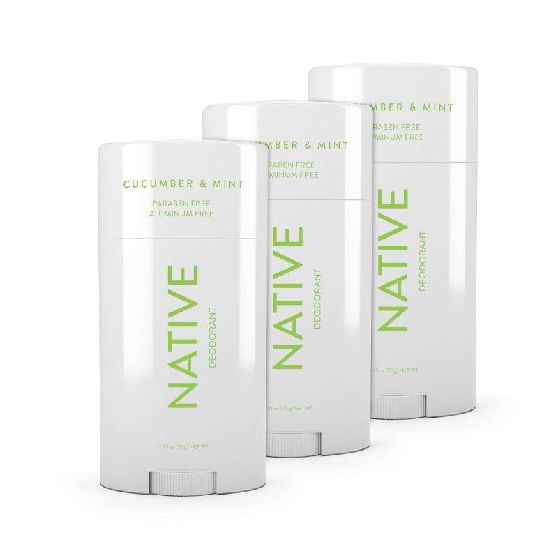 Native Cucumber & Mint Deodorant - 2.65oz/3pk