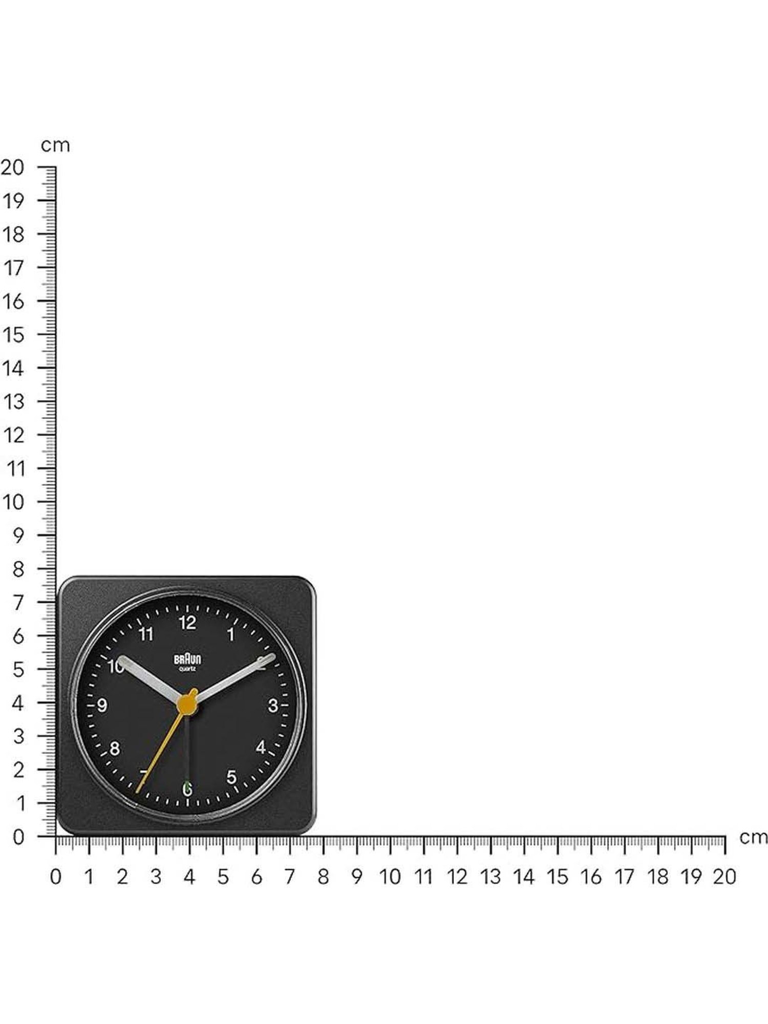 Braun Black Classic Travel Analog Alarm Clock