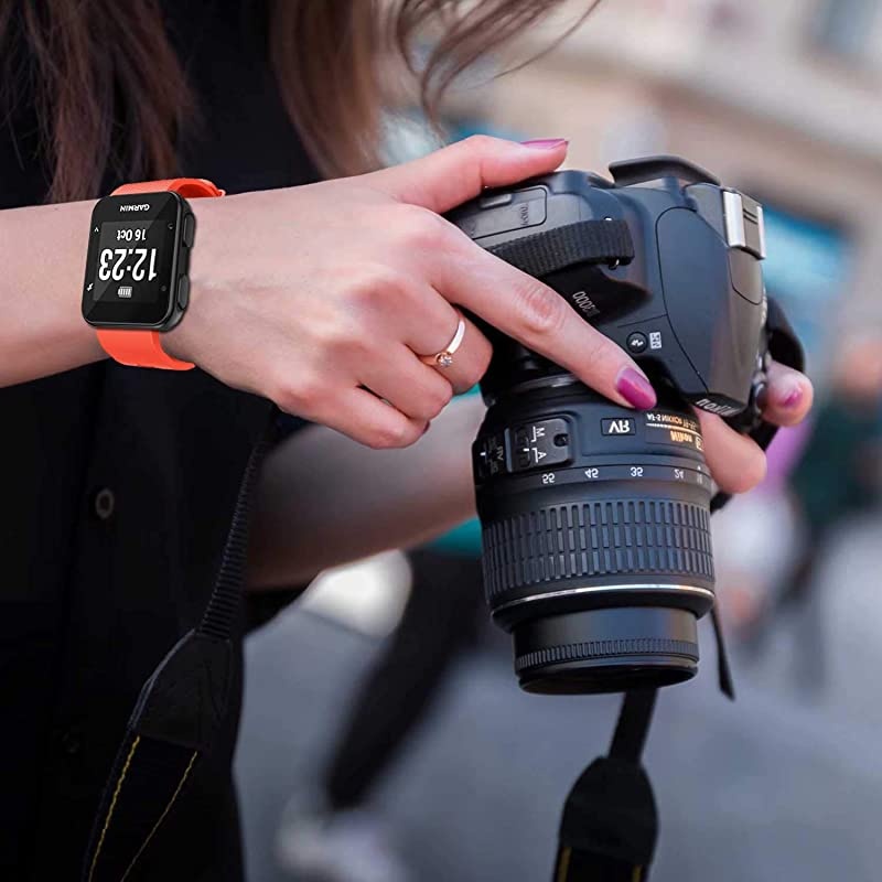 Band Compatible with Garmin Forerunner 35, Soft Silicone Replacement Watch Band Strap for Garmin Forerunner 35 Smart Watch